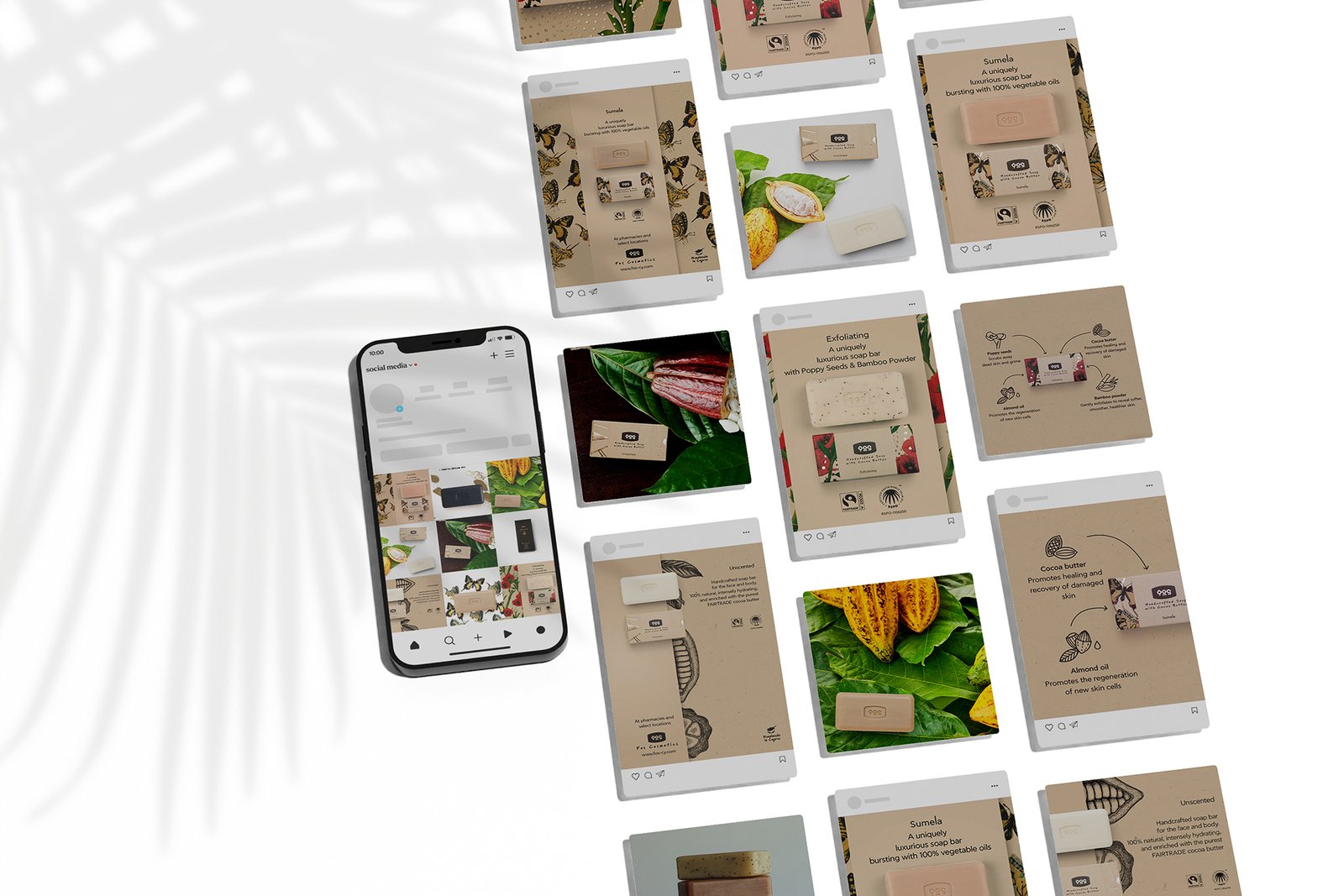 fos cosmetics social media post design