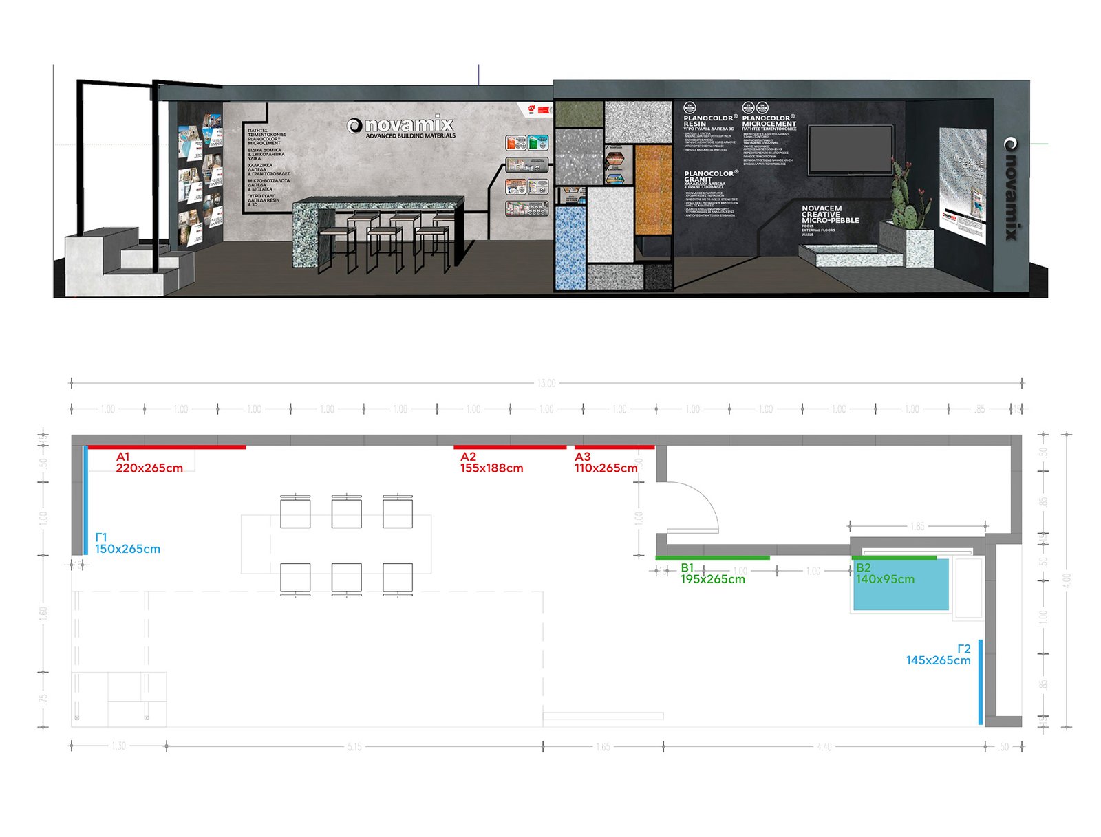 novamix exhibition kiosk Hotel Xenia 2018